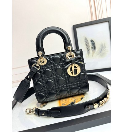 Dior Lady small size with strap 20x16.5x8cm