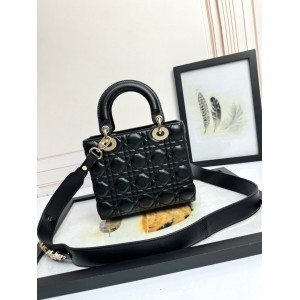 Dior Lady small size with strap 20x16.5x8cm Bags