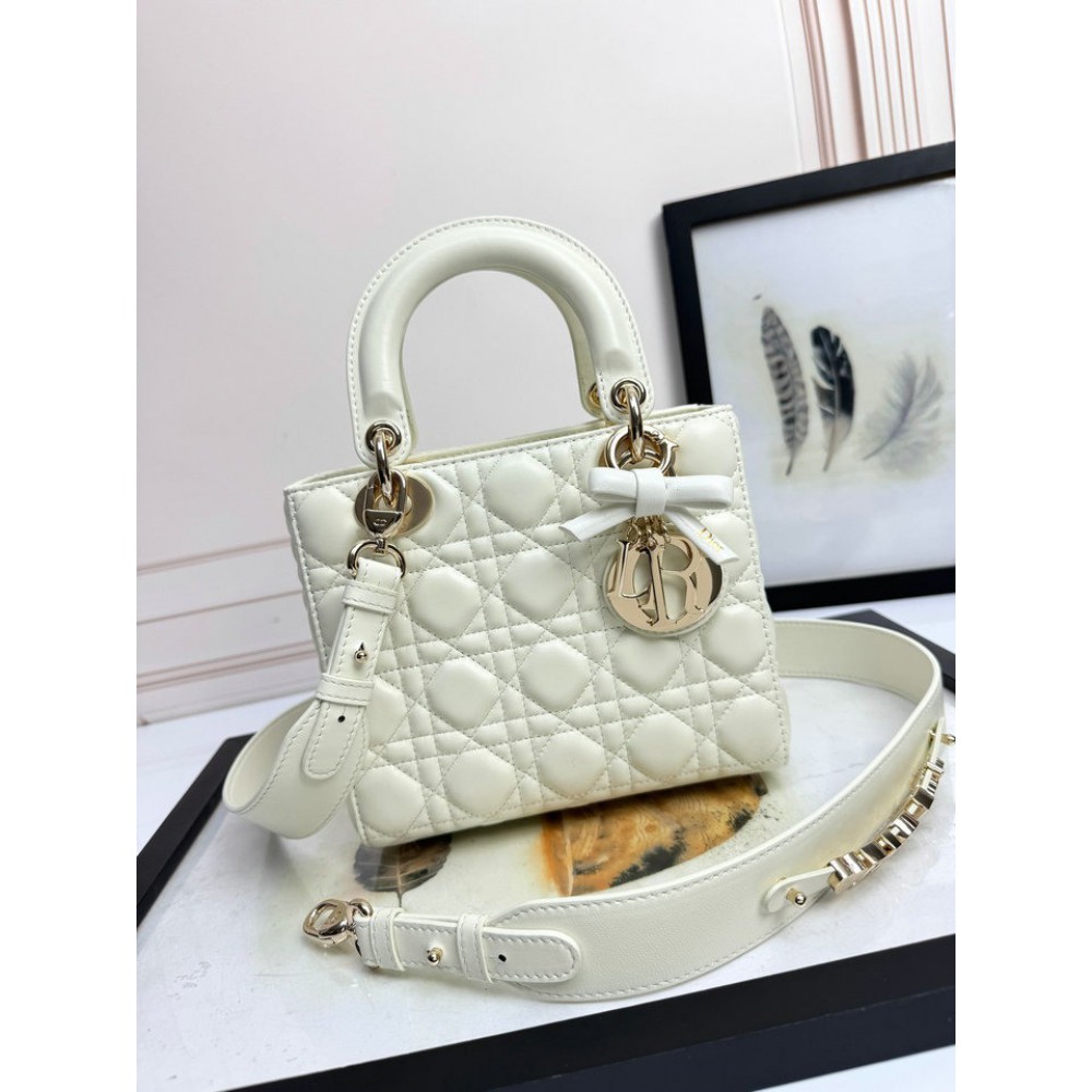 Dior Lady small size with strap 20x16.5x8cm Bags