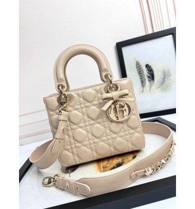 Dior Lady small size with strap 20x16.5x8cm
