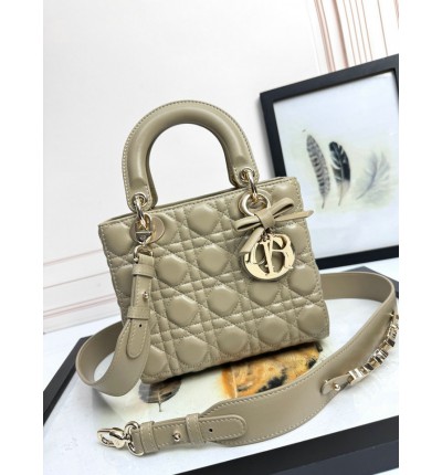 Dior Lady small size with strap 20x16.5x8cm