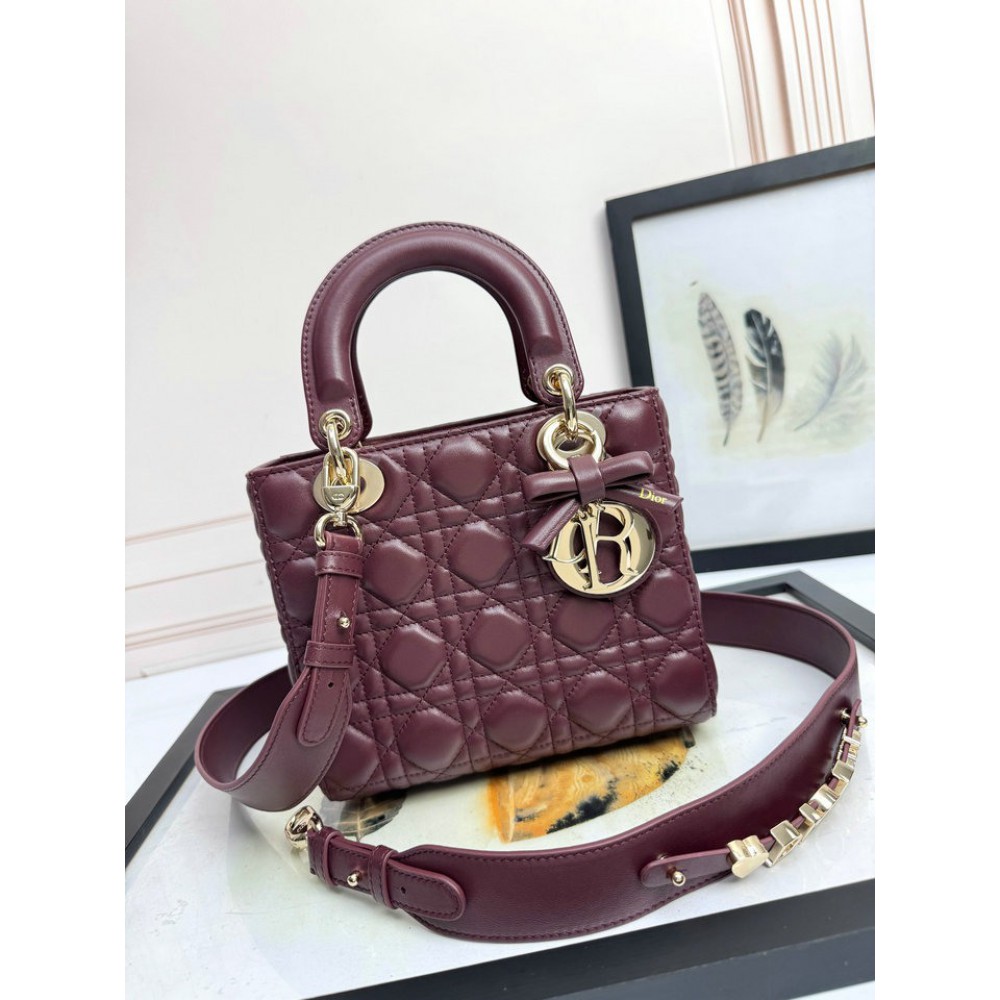 Dior Lady small size with strap 20x16.5x8cm Bags