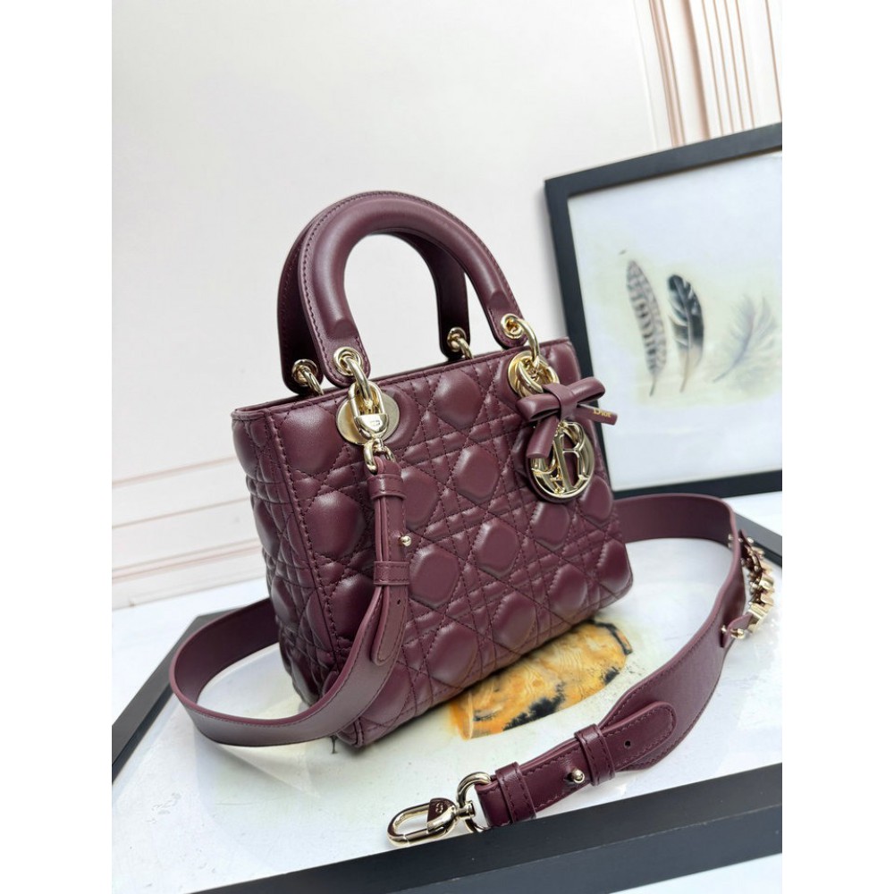 Dior Lady small size with strap 20x16.5x8cm Bags