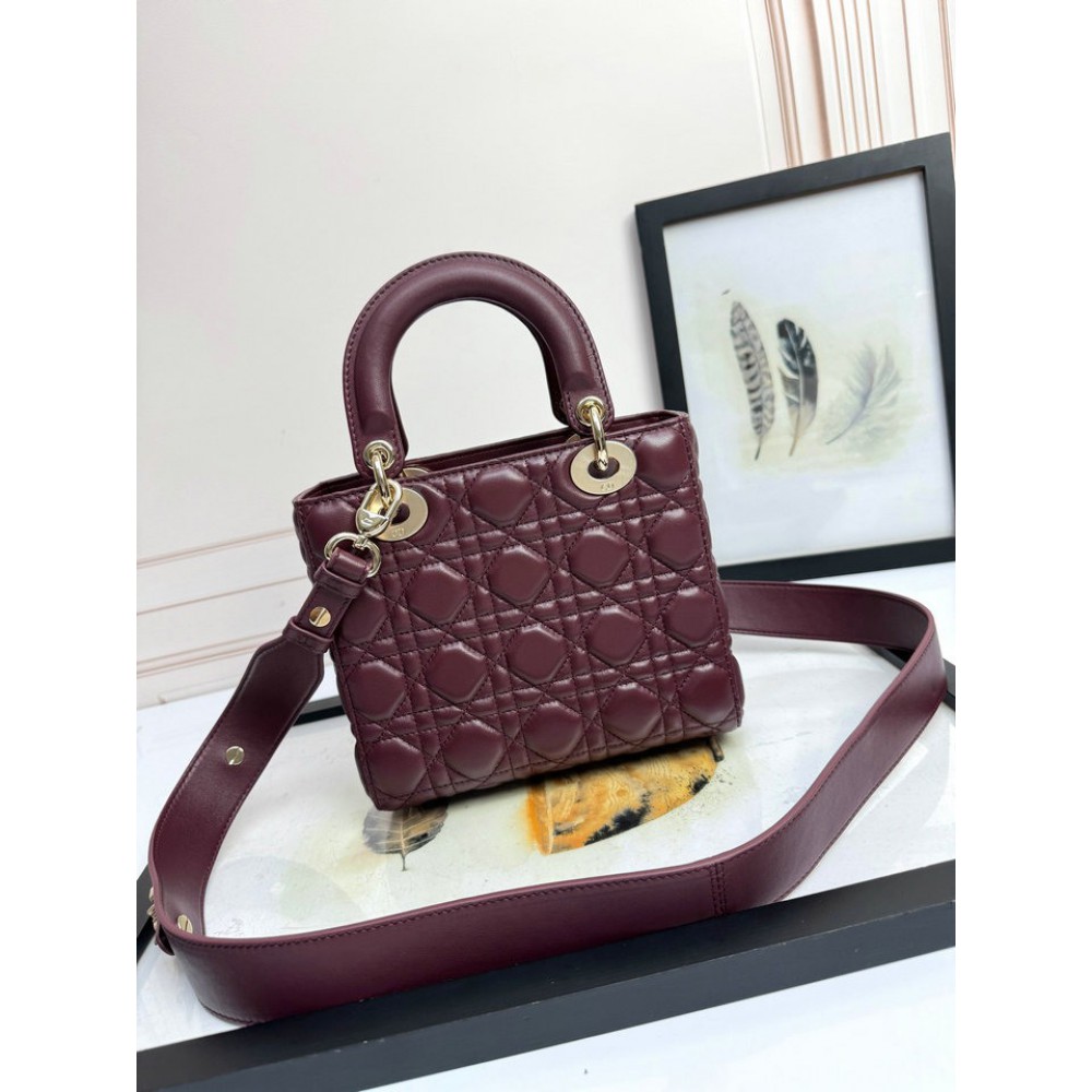 Dior Lady small size with strap 20x16.5x8cm Bags