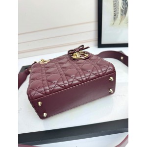 Dior Lady small size with strap 20x16.5x8cm Bags