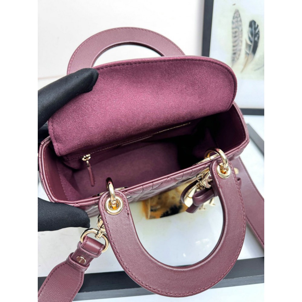 Dior Lady small size with strap 20x16.5x8cm Bags