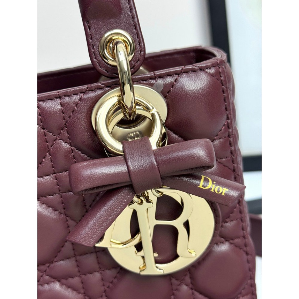 Dior Lady small size with strap 20x16.5x8cm Bags