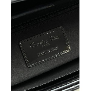 Dior Lady small size with strap 20x16.5x8cm Bags patent