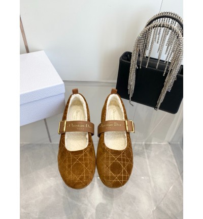 Dior Alps frost ballet flat shoes