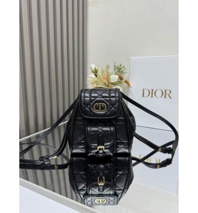 Dior caro backpack 19.5x18.5x8.5cm small size