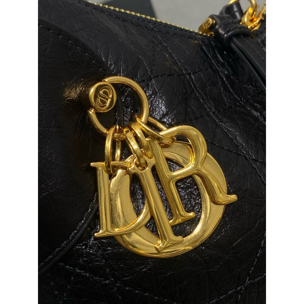 Dior Voyage Flat Macrocannage Grained Calfskin Bags