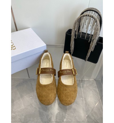 Dior Alps frost ballet flat shoes