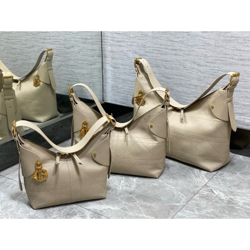 Dior Voyage Flat Macrocannage Grained Calfskin Bags