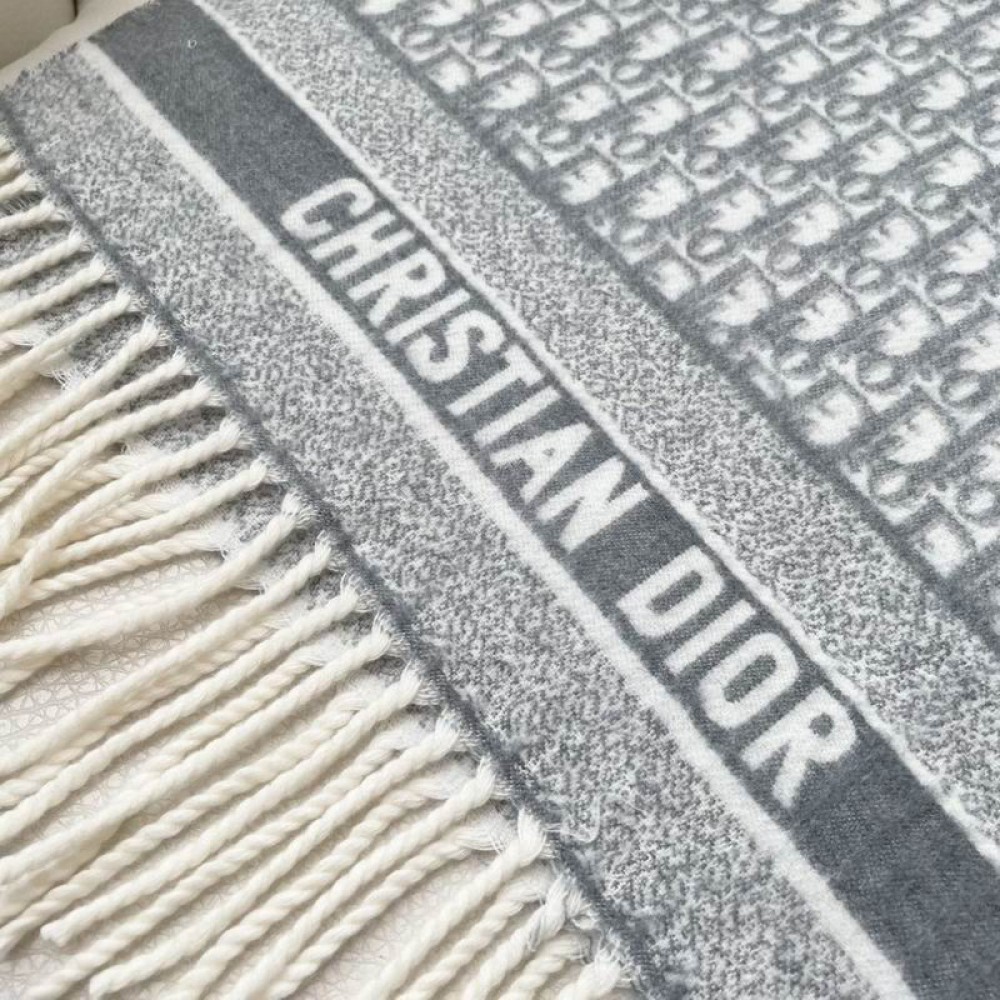 Dior oblique scarf blue 50x180cm Accesories