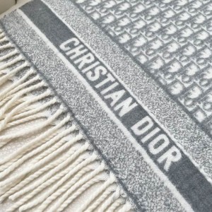 Dior oblique scarf blue 50x180cm Accesories