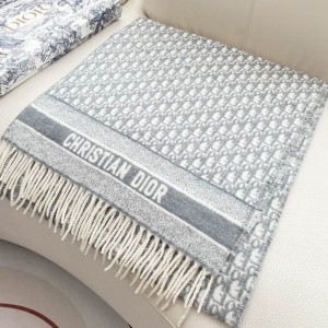 Dior oblique scarf blue 50x180cm Accesories