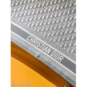 Dior oblique Diortwin 90 Square Scarf 90x90cm grey-black silk 100% Accesories