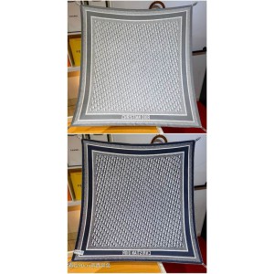 Dior oblique Diortwin 90 Square Scarf 90x90cm grey-black silk 100% Accesories