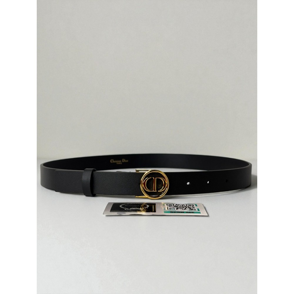 Dior 30 montaigne circled belt 2cm black  Accesories