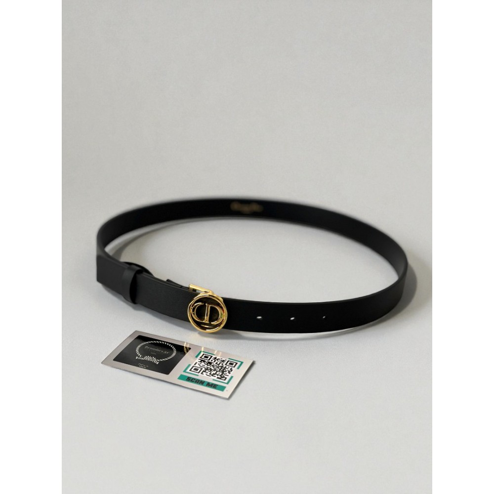 Dior 30 montaigne circled belt 2cm black  Accesories