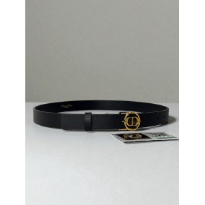 Dior 30 montaigne circled belt 2cm black  Accesories