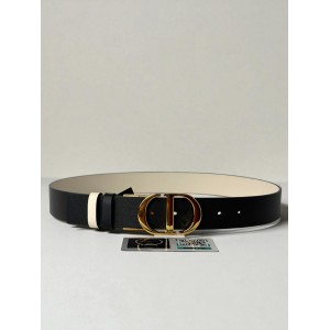 Dior 30 montaigne belt reversible black-latte 3.5cm  Accesories