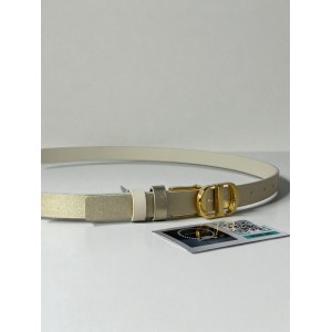 Dior 30 montaigne belt reversible gold-latte 2cm  Accesories