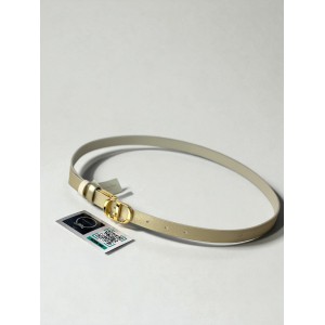 Dior 30 montaigne belt reversible gold-latte 2cm  Accesories