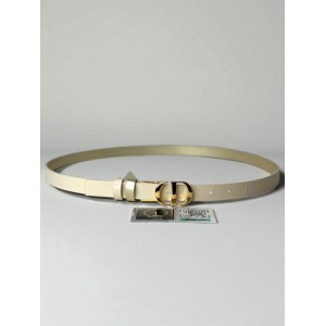 Dior 30 montaigne belt reversible gold-latte 2cm  Accesories