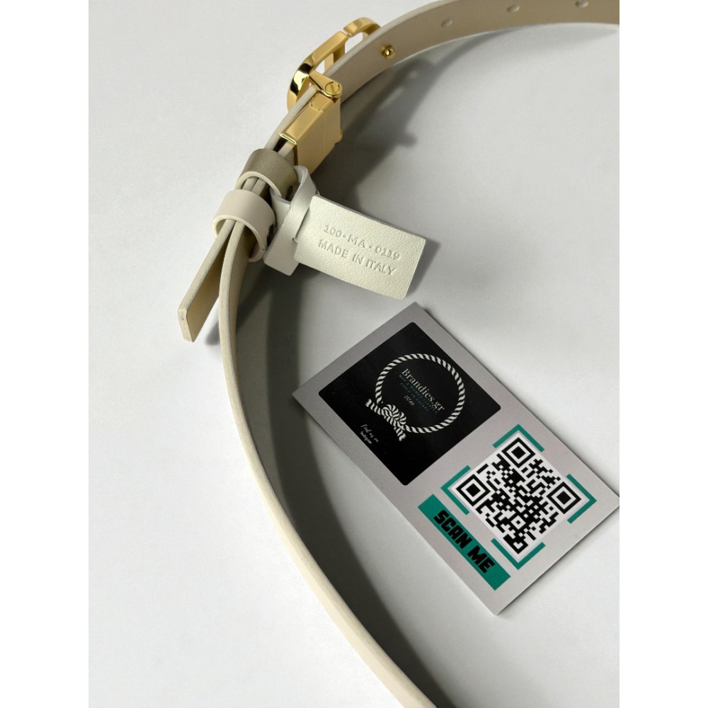 Dior 30 montaigne belt reversible gold-latte 2cm  Accesories