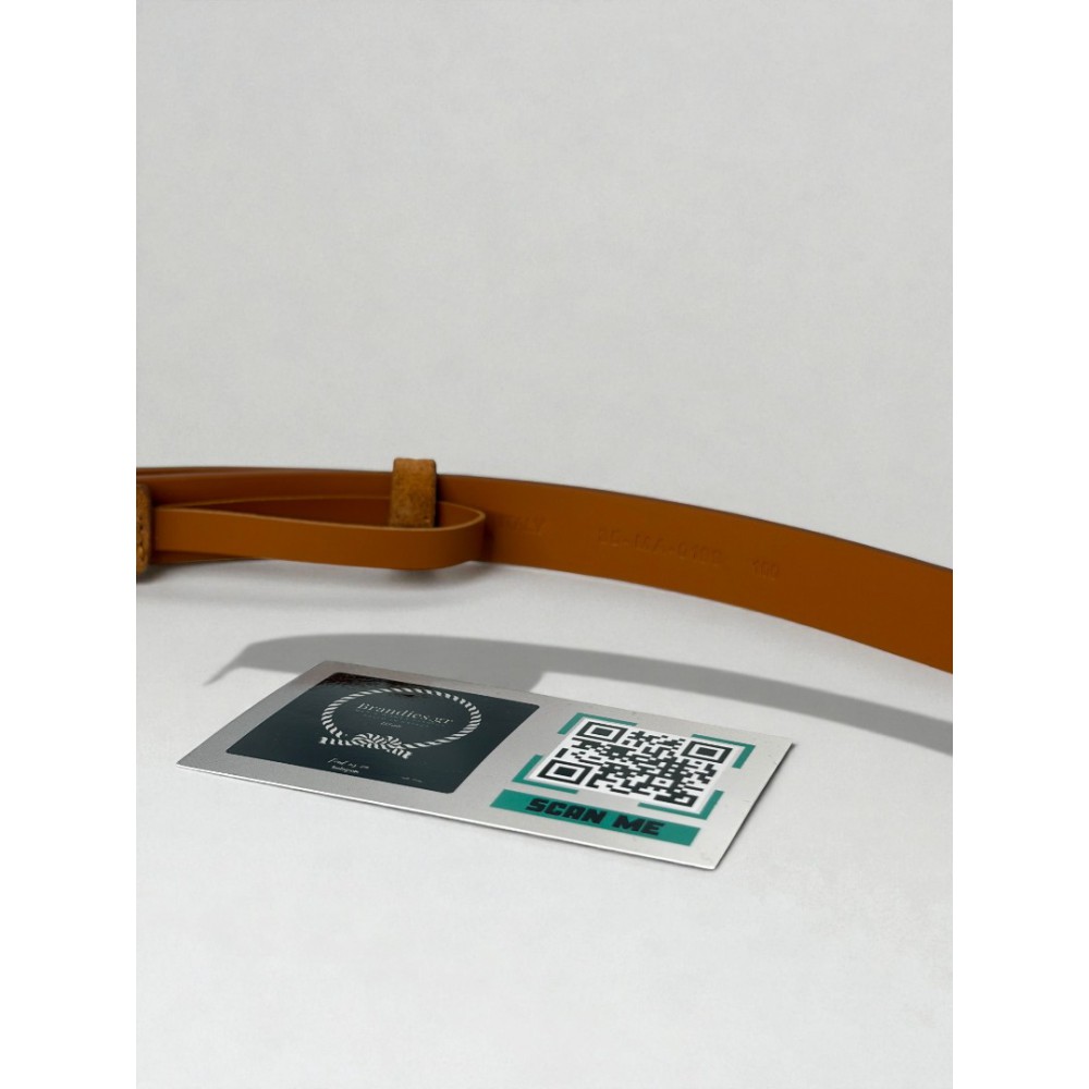 Dior Saddle belt suede brown 2cm Accesories