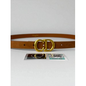 Dior Saddle belt suede brown 2cm Accesories