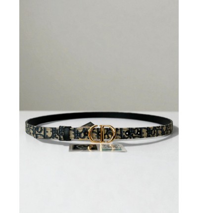 Dior 30 montaigne belt reversible oblique-navy 2cm 