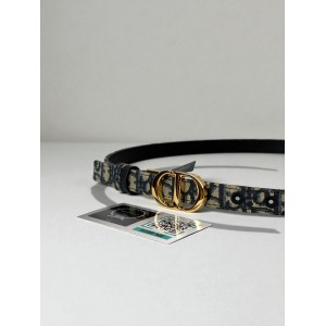 Dior 30 montaigne belt reversible oblique-navy 2cm  Accesories