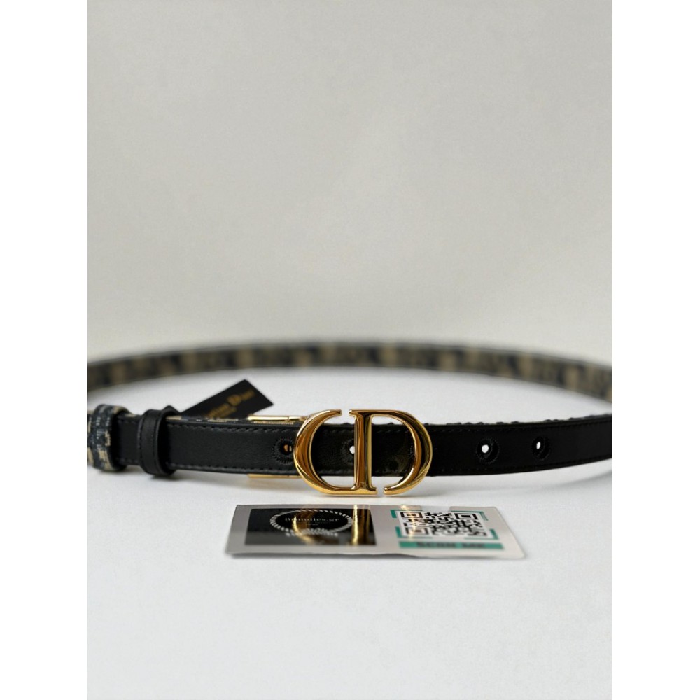 Dior 30 montaigne belt reversible oblique-navy 2cm  Accesories