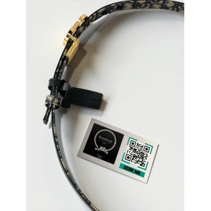 Dior 30 montaigne belt reversible oblique-navy 2cm  Accesories