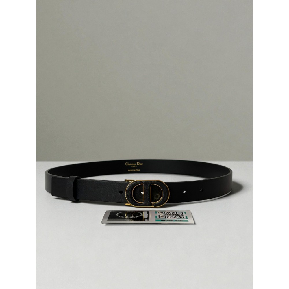 Dior 30 montaigne belt calfskin 2.5cm black