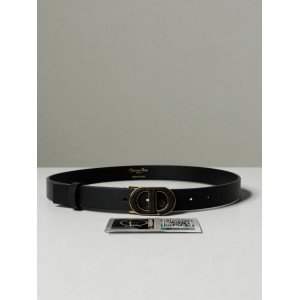 Dior 30 montaigne belt calfskin 2.5cm black
