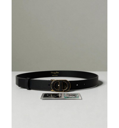 Dior 30 montaigne belt calfskin 2.5cm black