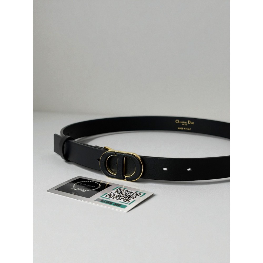 Dior 30 montaigne belt calfskin 2.5cm black