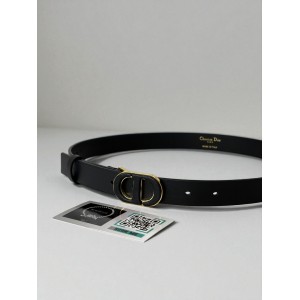 Dior 30 montaigne belt calfskin 2.5cm black