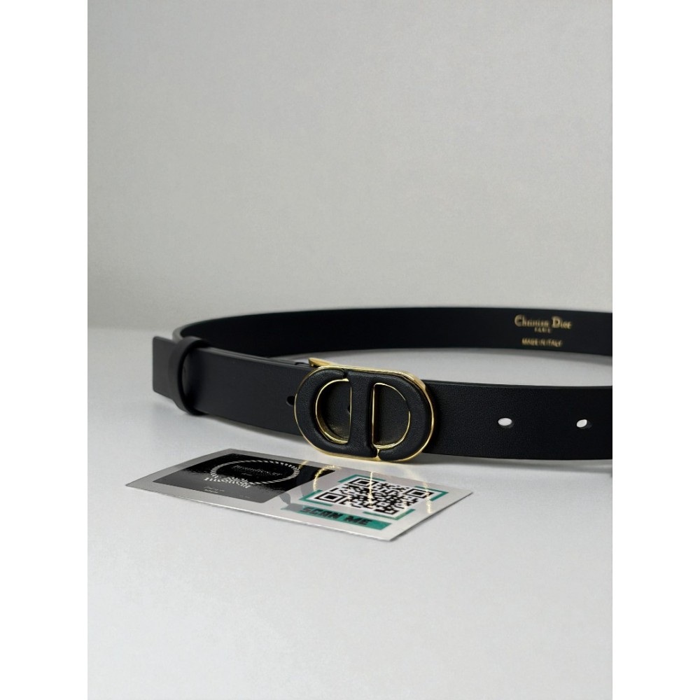 Dior 30 montaigne belt calfskin 2.5cm black