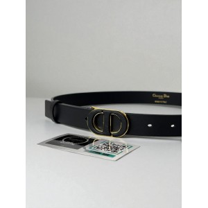 Dior 30 montaigne belt calfskin 2.5cm black