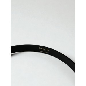 Dior 30 montaigne belt calfskin 2.5cm black
