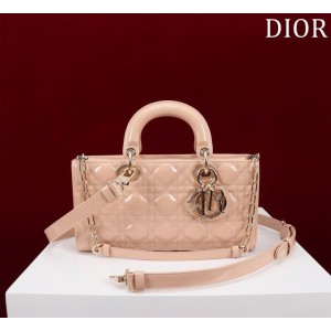 Dior Lady Medium D-Joy Bag patent Lambskin 26 x 13.5 x 5 cm