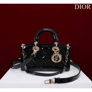 Dior Small Lady D-Joy Bag patent Lambskin 22 x 12 x 6 cm