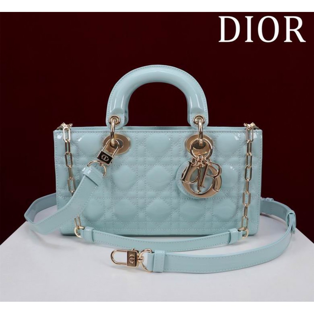 Dior Lady Medium D-Joy Bag patent Lambskin 26 x 13.5 x 5 cm