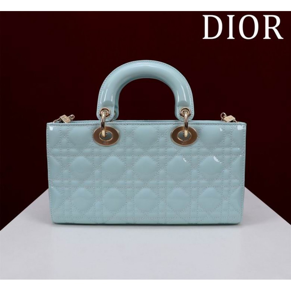 Dior Lady Medium D-Joy Bag patent Lambskin 26 x 13.5 x 5 cm
