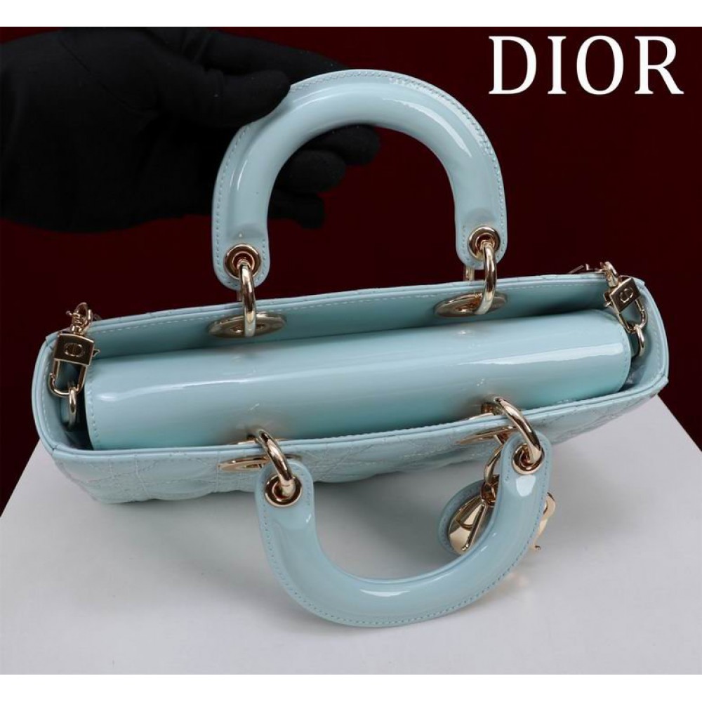 Dior Lady Medium D-Joy Bag patent Lambskin 26 x 13.5 x 5 cm