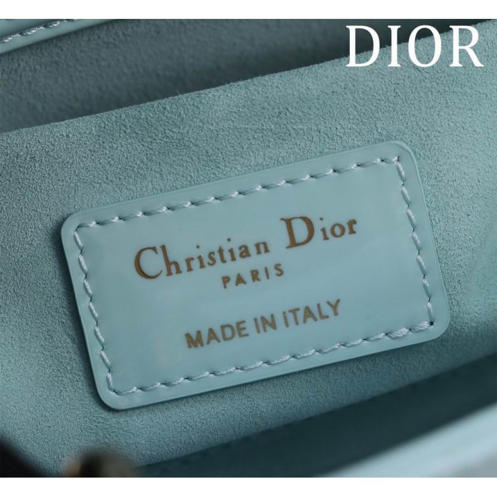 Dior Lady Medium D-Joy Bag patent Lambskin 26 x 13.5 x 5 cm
